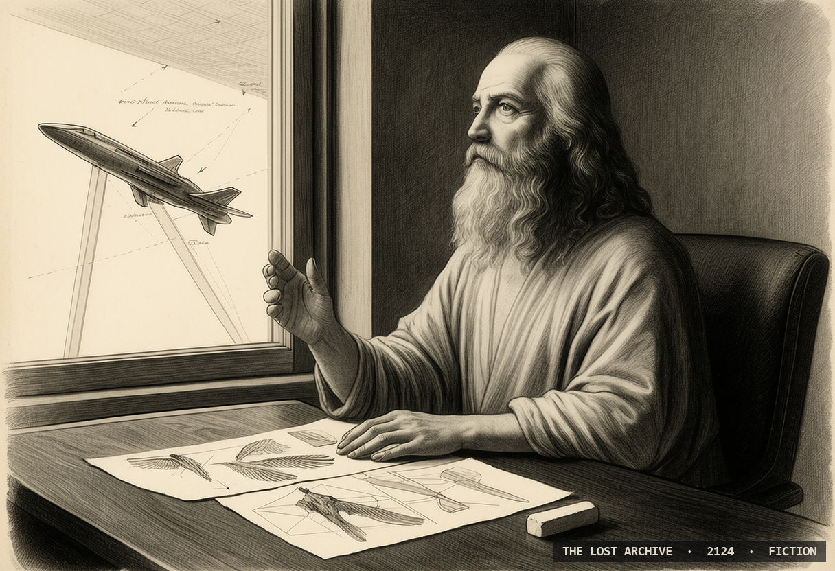 Leonardo da Vinci — an echo, a work of fiction
