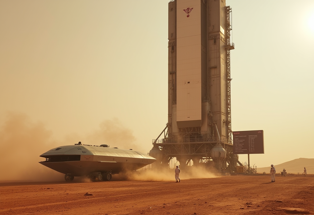 From Valles Marineris, Sixteen Minutes and a Colony Nearing Its Milestone — The Lost Archive, 2124